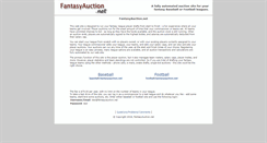 Desktop Screenshot of fantasyauction.net